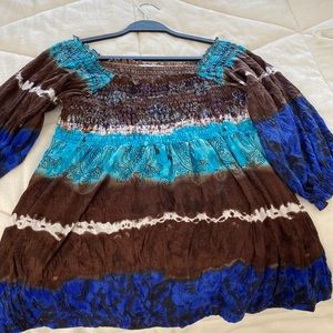 Babydoll style top tyedye